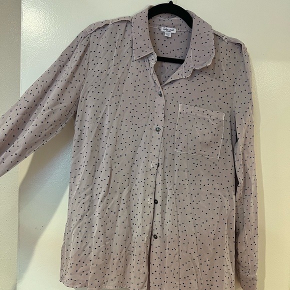 Splendid Button Down Shirt w/Star Print - Picture 4 of 5